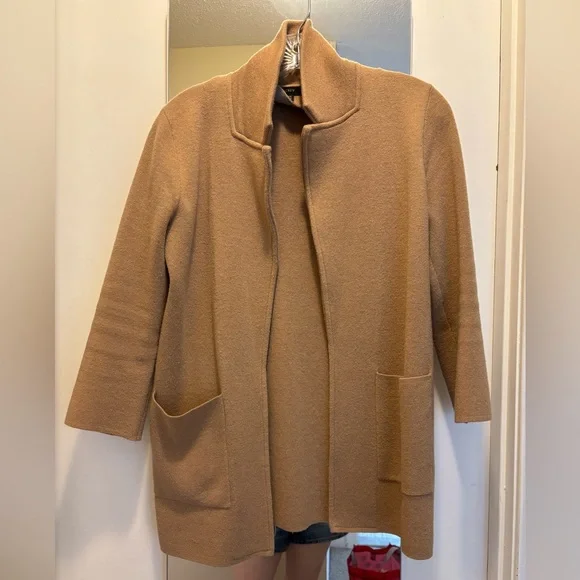 J. Crew Camel Knit Sweater Blazer - Picture 7 of 7
